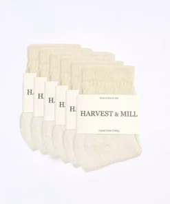Harvest & Mill Women's 6 Pack Ankle Socks