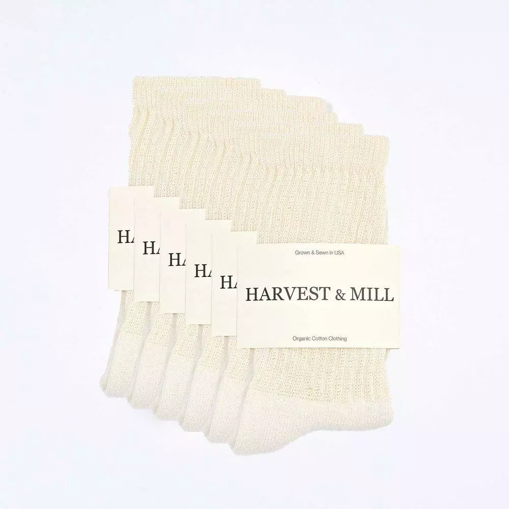 Harvest & Mill Women's 6 Pack Crew Socks 2 Harvest & Mill Women's 6 Pack Crew Socks