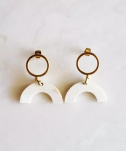 Hathorway Hanh Tinh Icon Horn Post Earrings