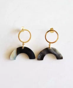 Hathorway Hanh Tinh Icon Horn Post Earrings