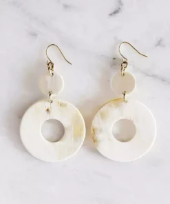 Hathorway Hoan Toan Horn Dangle Earrings Jewelry