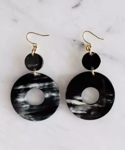 Hathorway Hoan Toan Horn Dangle Earrings Jewelry