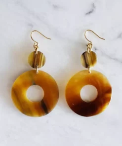 Hathorway Hoan Toan Horn Dangle Earrings Jewelry