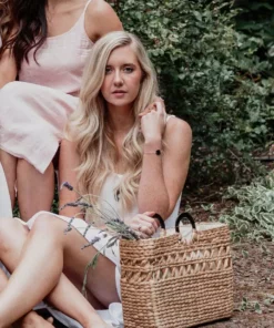 Hathorway Phu Quoc Horn Handle Water Hyacinth Tote Bag Accessories