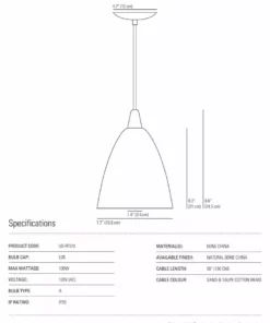 Ameico Lighting Hector 3 Pendant Light