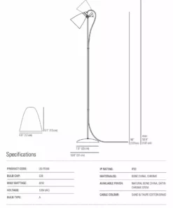 Ameico Hector Medium Dome Floor Light