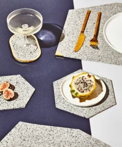 Slash Objects Hex Recycled Rubber Trivet Set - Gris Kitchen + Dining 14 Slash Objects Hex Recycled Rubber Trivet Set - Gris Kitchen + Dining
