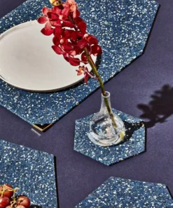 Slash Objects Hex Recycled Rubber Trivet Set - Royal Best Sellers