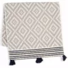 Hilana: Upcycled Cotton Home Goods Merida Upcycled Turkish Towel / Blanket - Gray