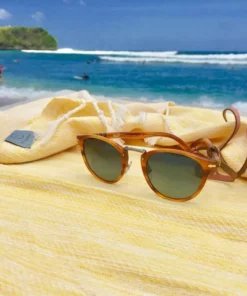 Hilana: Upcycled Cotton Yalova Upcycled Marbled Turkish Towel / Blanket - Yellow Best Sellers