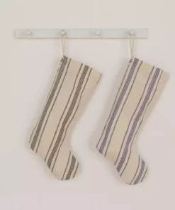 Will & Atlas Ticking Stripe Holiday Stocking