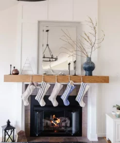 Will & Atlas Ticking Stripe Holiday Stocking