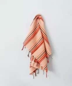 Home & Loft Hudson Turkish Hand Towel - Flame