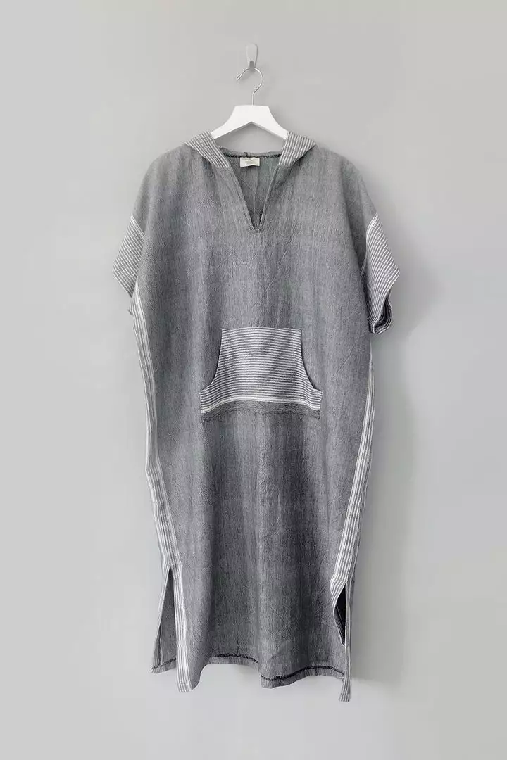 Home & Loft Hudson Turkish Maxi Kaftan - Gray Stripe 1 Home & Loft Hudson Turkish Maxi Kaftan - Gray Stripe