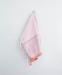 Home & Loft Tribeca Turkish Hand Towel - Rosewood
