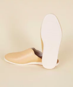 Dooeys Shoes Honey Beige Apple Leather House Mule 8 Dooeys Shoes Honey Beige Apple Leather House Mule