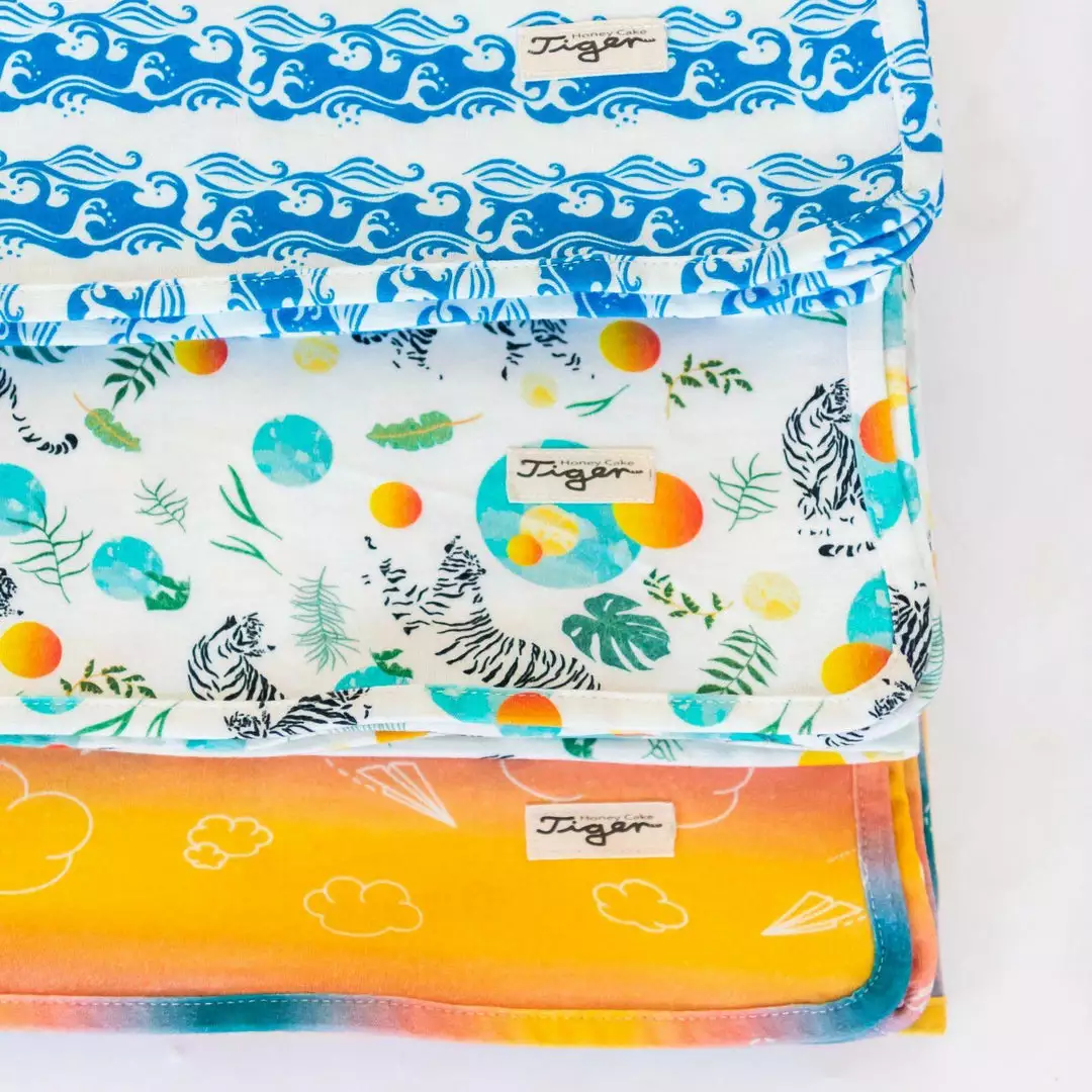 Honey Cake Tiger Patterned Baby Blanket 4 Honey Cake Tiger Patterned Baby Blanket