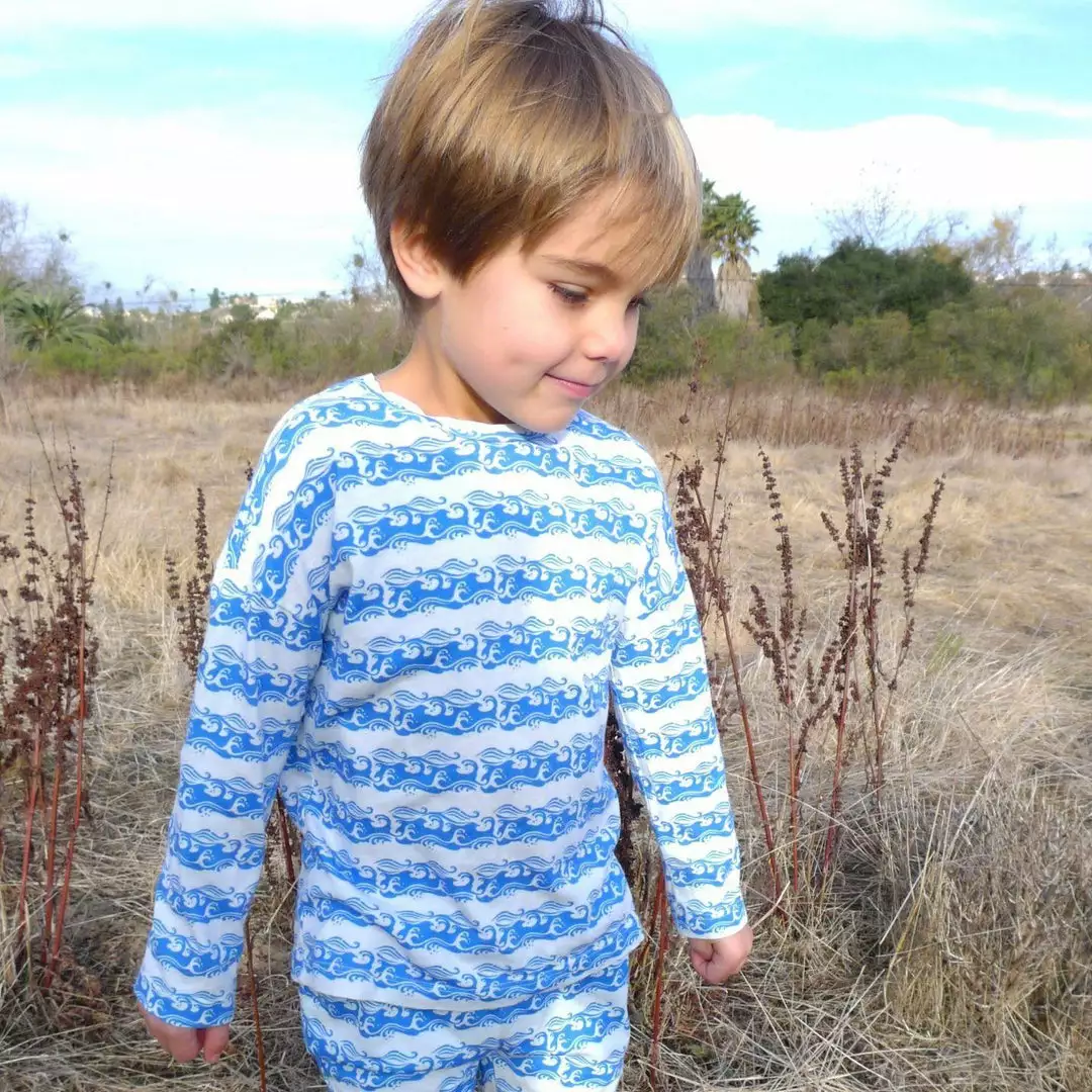 Honey Cake Tiger Kids' + Baby Kids' Hello Fun Wave Unisex Long Sleeve Tee 4 Honey Cake Tiger Kids' + Baby Kids' Hello Fun Wave Unisex Long Sleeve Tee