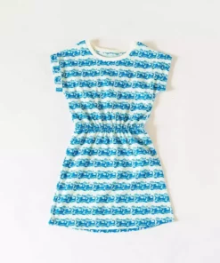 Honey Cake Tiger Kids' Hello Fun Wave Short Sleeve Dress