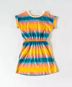 Honey Cake Tiger Kids' Sky's The Limit Short Sleeve Dress