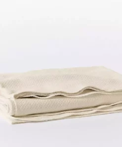Coyuchi Honeycomb Blanket - Ivory