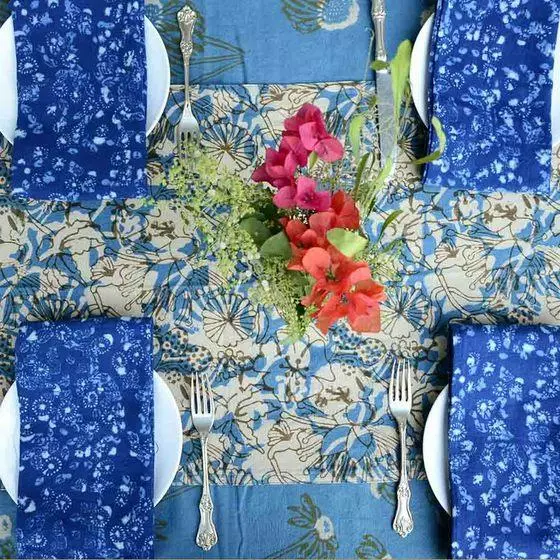 Ichcha Handcrafted Azul Table Runner 4 Ichcha Handcrafted Azul Table Runner