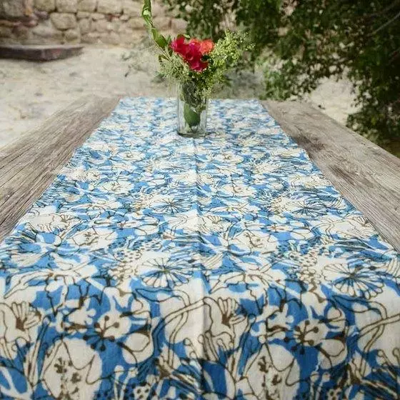 Ichcha Handcrafted Azul Table Runner 3 Ichcha Handcrafted Azul Table Runner