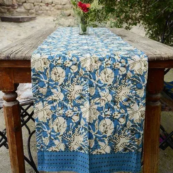 Ichcha Handcrafted Azul Table Runner 1 Ichcha Handcrafted Azul Table Runner