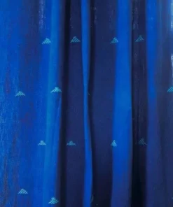 Ichcha Handcrafted Border Indigo Curtain