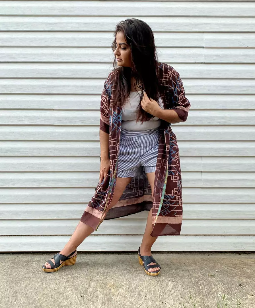 Ichcha Handcrafted Crossroads Robe Dress 1 Ichcha Handcrafted Crossroads Robe Dress