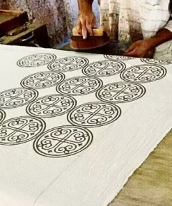 Ichcha Greece Indigo Curtain Panel