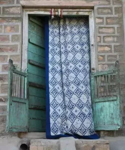 Ichcha Linocut Curtain Handcrafted