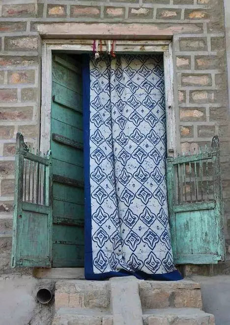 Ichcha Linocut Curtain Handcrafted 2 Ichcha Linocut Curtain Handcrafted