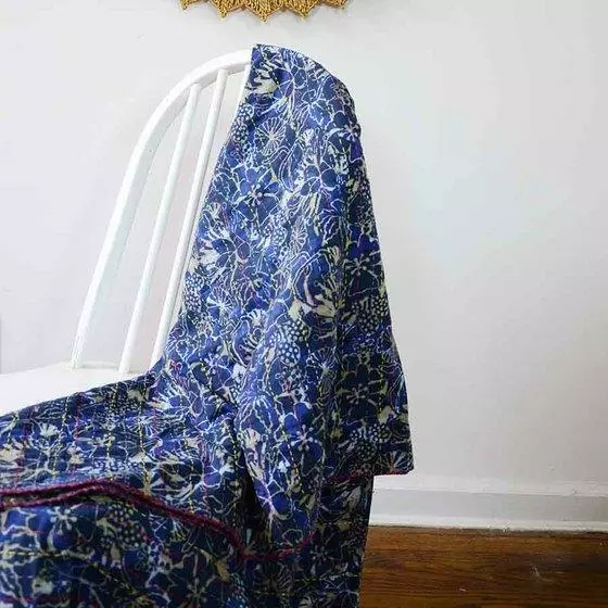 Ichcha Handcrafted Mahi Reversible Throw Blanket 2 Ichcha Handcrafted Mahi Reversible Throw Blanket