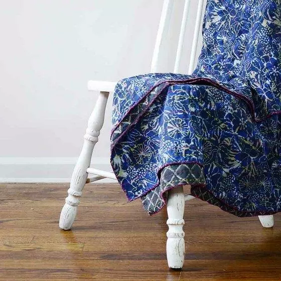 Ichcha Handcrafted Mahi Reversible Throw Blanket 4 Ichcha Handcrafted Mahi Reversible Throw Blanket