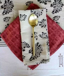 Ichcha Marigold Floral Napkin Set Handcrafted 9 Ichcha Marigold Floral Napkin Set Handcrafted