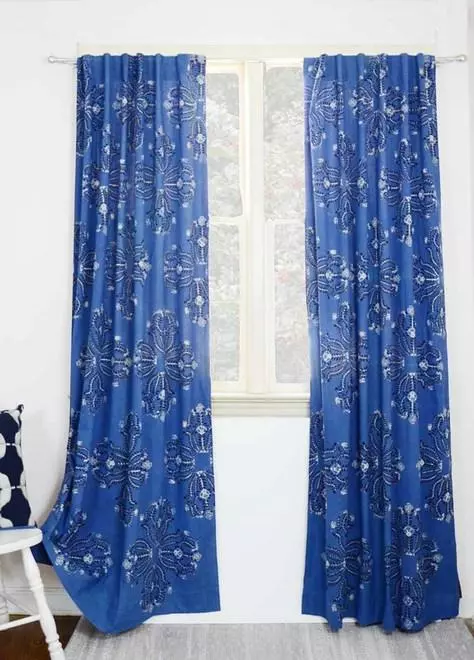 Ichcha Handcrafted Mumtaz Blue Curtain 1 Ichcha Handcrafted Mumtaz Blue Curtain
