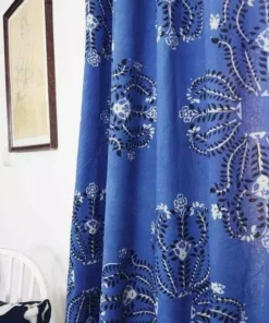 Ichcha Handcrafted Mumtaz Blue Curtain 7 Ichcha Handcrafted Mumtaz Blue Curtain