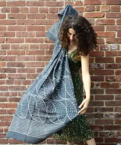 Ichcha Handcrafted Nimboo Black Scarf 5 Ichcha Handcrafted Nimboo Black Scarf