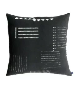 Ichcha Handcrafted Noir Throw Pillow Cover