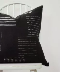 Ichcha Handcrafted Noir Throw Pillow Cover