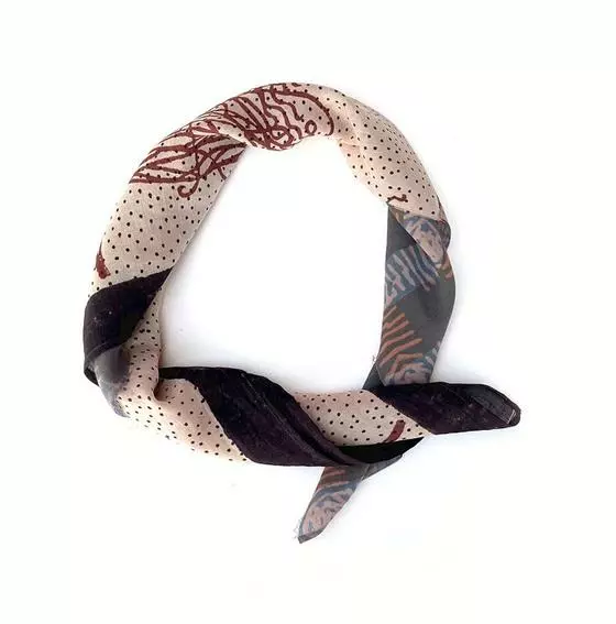 Ichcha Pink Sky Square Bandana Handcrafted 2 Ichcha Pink Sky Square Bandana Handcrafted