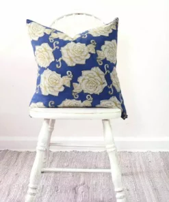 Ichcha Rose Throw Pillow Cover Handcrafted