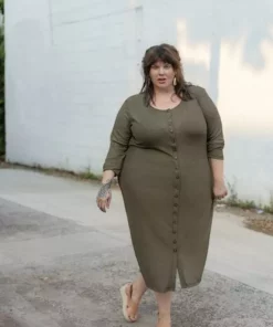 Altar Clothing Ila Upcycled Dress - Gilded Olive 8 Altar Clothing Ila Upcycled Dress - Gilded Olive