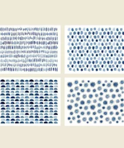 Cute Root Indigo Blue Plantable Cards - 8 Pack Greeting Cards