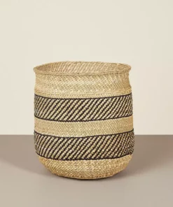 Mbare Best Sellers Iringa Baskets - Black Stripe