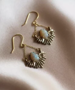 Iron Oxide Boundless Light Opal Earrings Jewelry