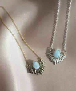 Iron Oxide Boundless Light Opal Necklace