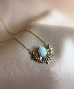 Iron Oxide Boundless Light Opal Necklace