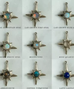 Iron Oxide Gemstone Stud Earrings Jewelry